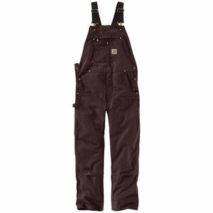 Carhartt Men’s R06 Sandstone Bib Overall Dark Brown Jeans  size 48x30